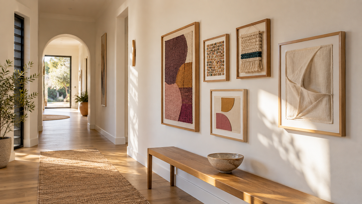 How to Display Handmade Art at Home Without the Clutter