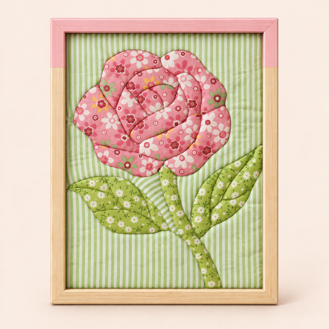 Pink Patchwork Rose