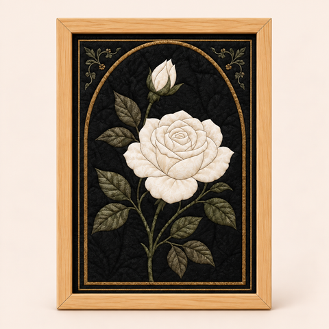 Gothic White Rose
