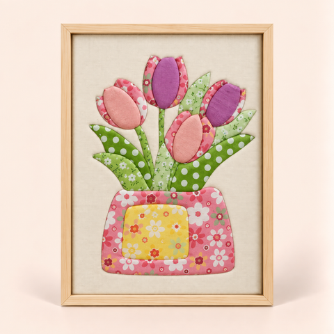 Patchwork Tulip Bouquet