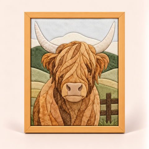 Highland Cow – Hillside