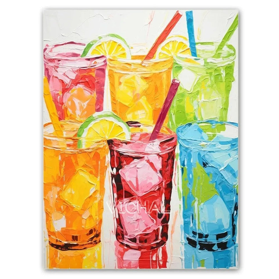 Summer fruit drinks · 40 × 50 cm diamond painting design