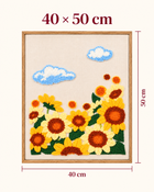 Frame dimensions: 40 cm wide by 50 cm high