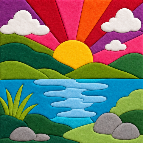 Sunrise – Clouds & River