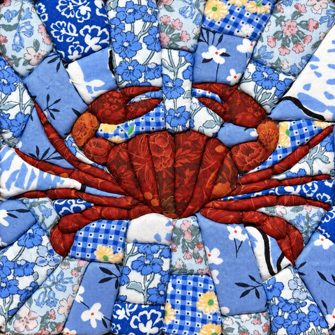Crab – Blue Floral