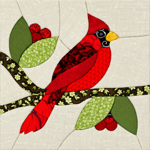 Cardinal – Patchwork Branch
