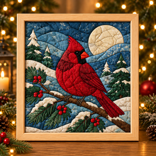 Cardinal – Moonlit Winter