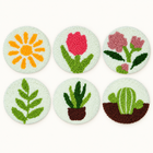 Six finished coaster patterns — PKBD0109