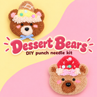 Dessert Bears — two punch needle designs; one design per kit