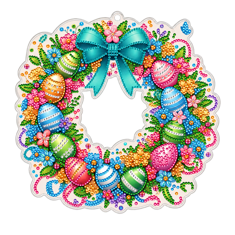 Easter wreath hanging · 24 × 24 cm