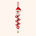 Santa spiral crochet ornament